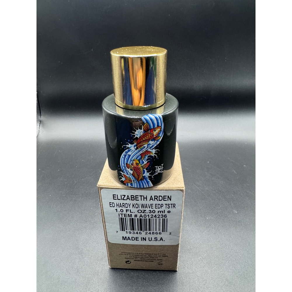 Ed Hardy Koi Wave Eau de Parfum 1.0 oz 30ml EDP Spray Tester Elizabeth Arden